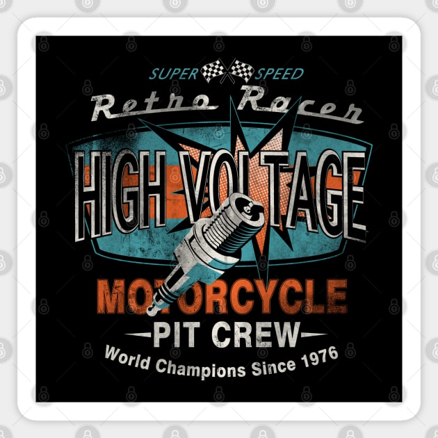 Motorcycle Pit Crew Sticker by Red Rov